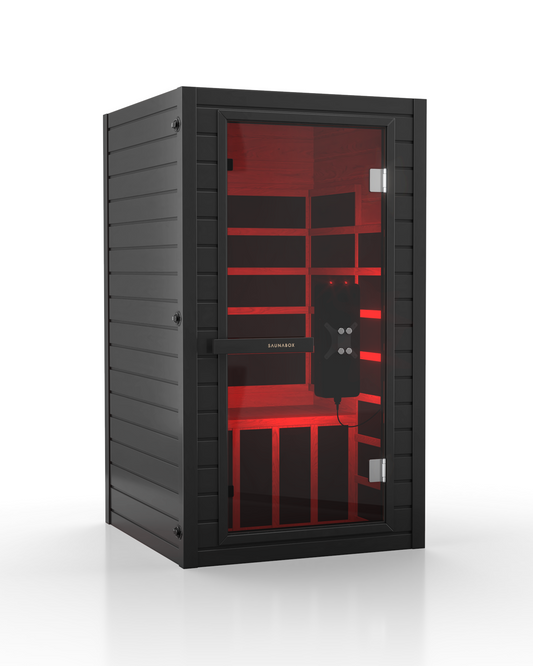 SaunaBox® Solara: 1-Person Full Spectrum Infrared Sauna