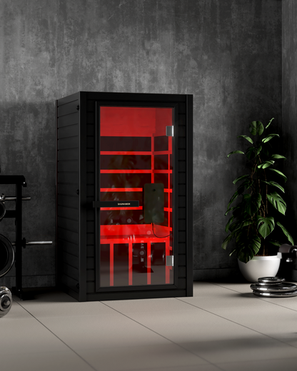 SaunaBox® Solara: 1-Person Full Spectrum Infrared Sauna