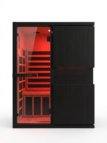 SaunaBox® Solara 2-Person: Full Spectrum Infrared Sauna