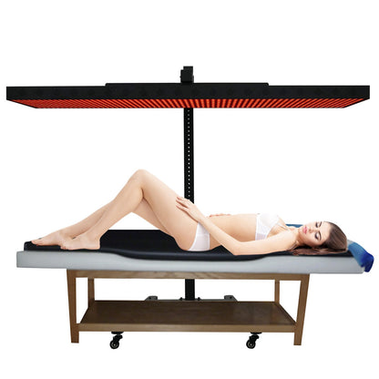 EXESAS Horizontal Rolling Stand for Red Light Therapy Panels – Adjustable 30–61", 120 lb Capacity