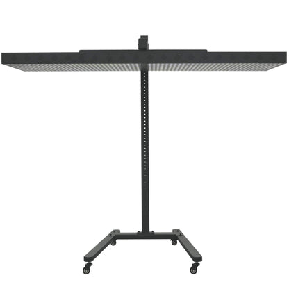 EXESAS Horizontal Rolling Stand for Red Light Therapy Panels – Adjustable 30–61", 120 lb Capacity