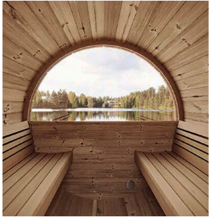 MrSteam Barrel Haus Outdoor Sauna Kit