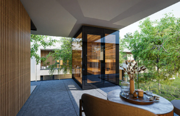 Thermasol Vera Glass Outdoor Sauna for 2–3 People
