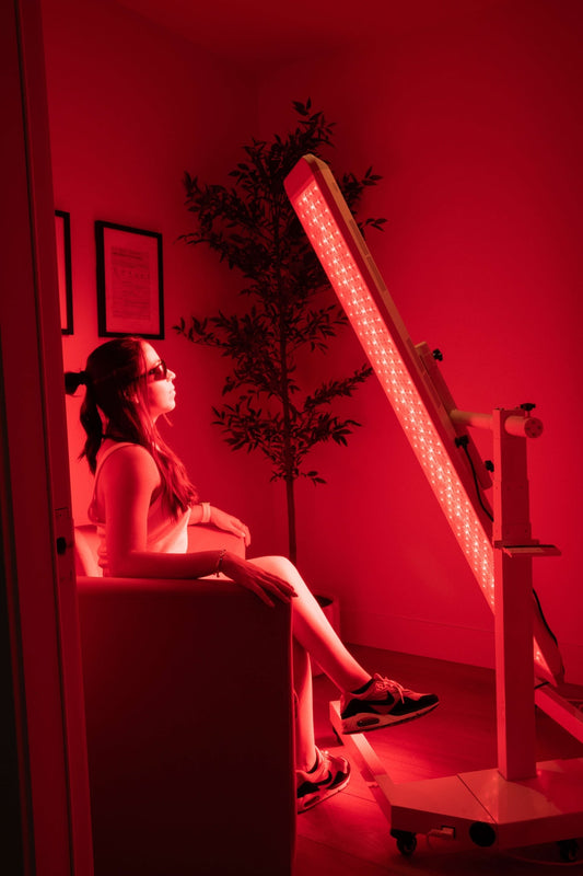Renew Red Light Panorama Panel – Red, NIR & Blue Light Therapy, Adjustable Stand, Full-Body Coverage