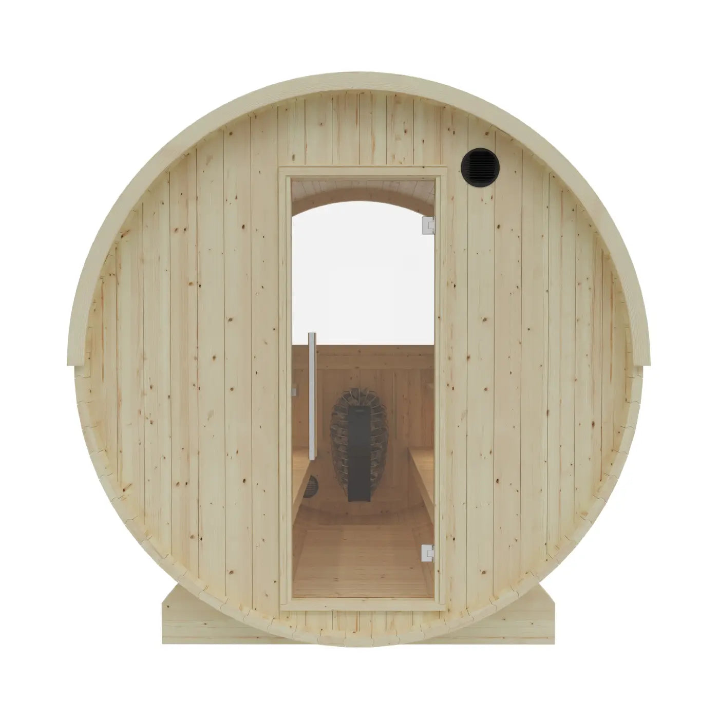 Tampere Finnish Barrel Sauna with WiFi Heater - Finnish Sauna Builders