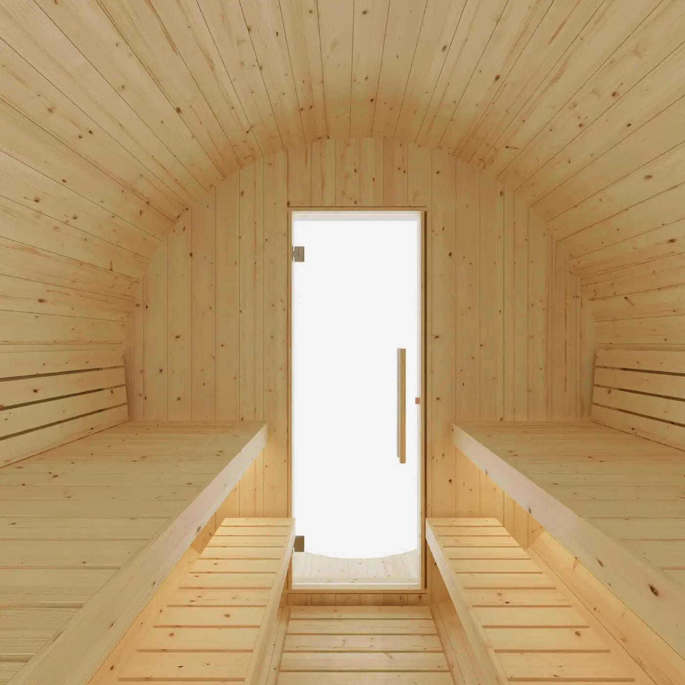 Tampere Finnish Barrel Sauna with WiFi Heater - Finnish Sauna Builders