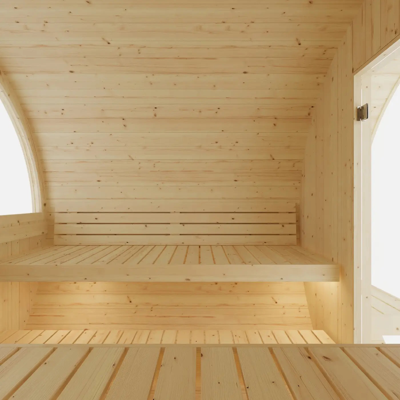 Tampere Finnish Barrel Sauna with WiFi Heater - Finnish Sauna Builders