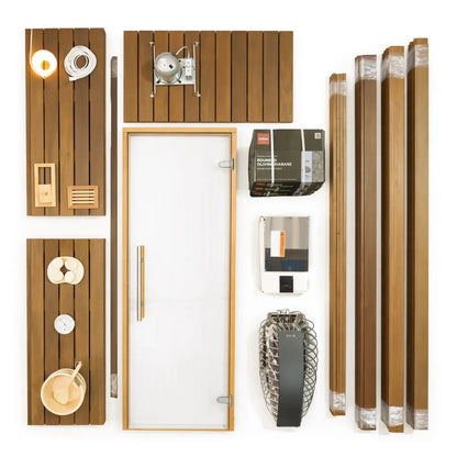Carbon Smart Saunas - 4' x 5' x 8' - by Finnish Sauna Builders
