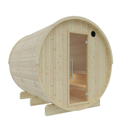 Vassa Finnish Barrel Sauna with WiFi Heater