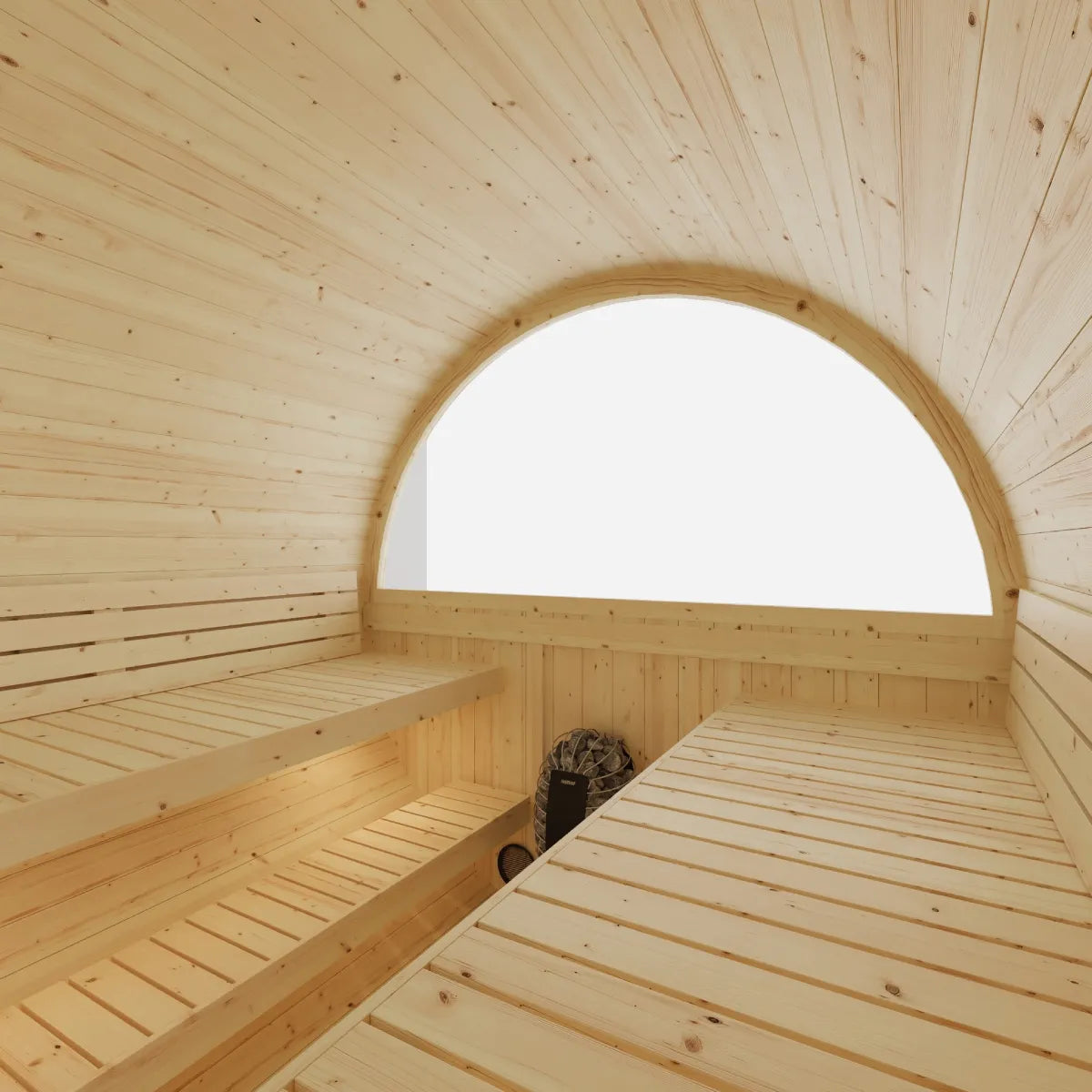 Vassa Finnish Barrel Sauna with WiFi Heater