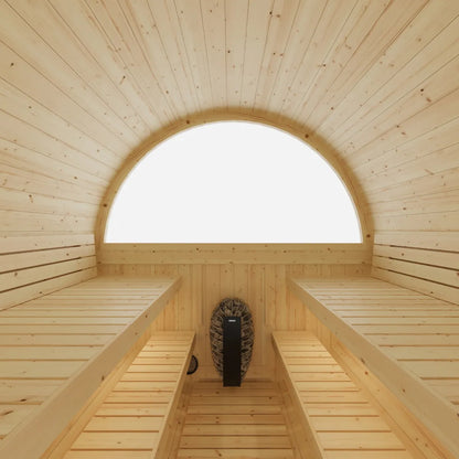 Vassa Finnish Barrel Sauna with WiFi Heater