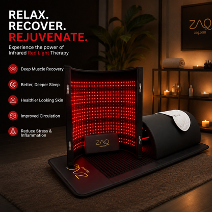 ZAQ ZUNA Pro Far Infrared Sauna Dome with PEMF & Red Light
