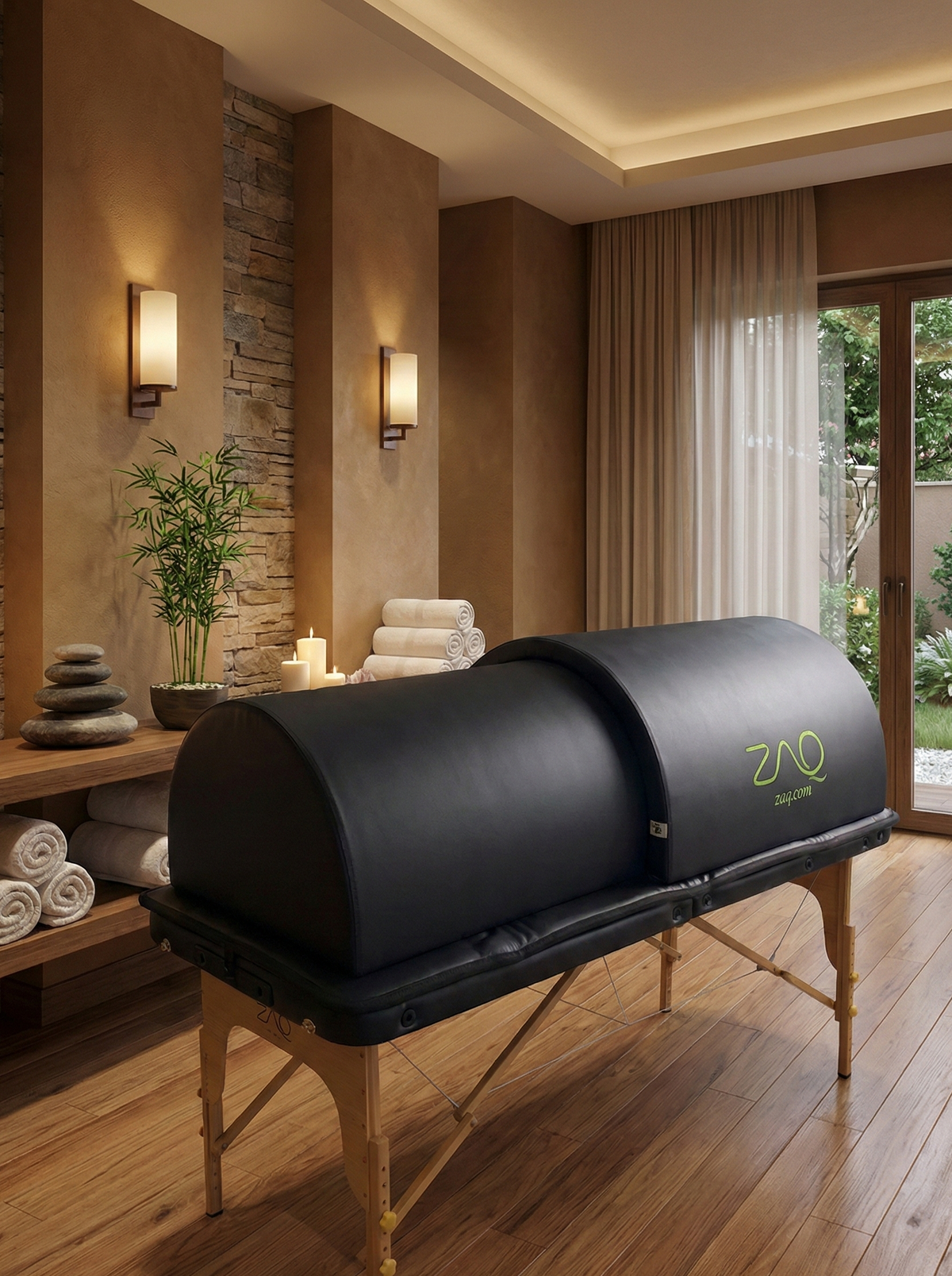 ZAQ ZUNA Pro Far Infrared Sauna Dome with PEMF & Red Light