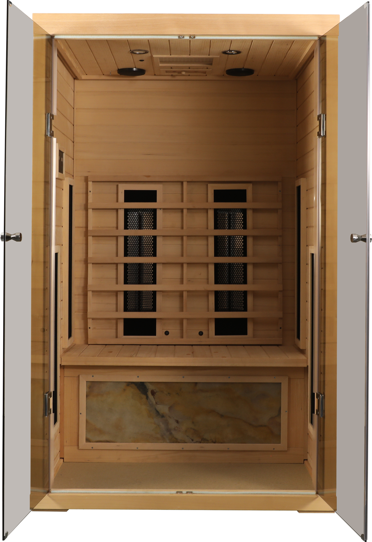 2-Person Hemlock Wood Far-Infrared Sauna – Natural