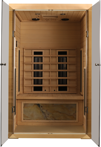 2-Person Hemlock Wood Far-Infrared Sauna – Natural