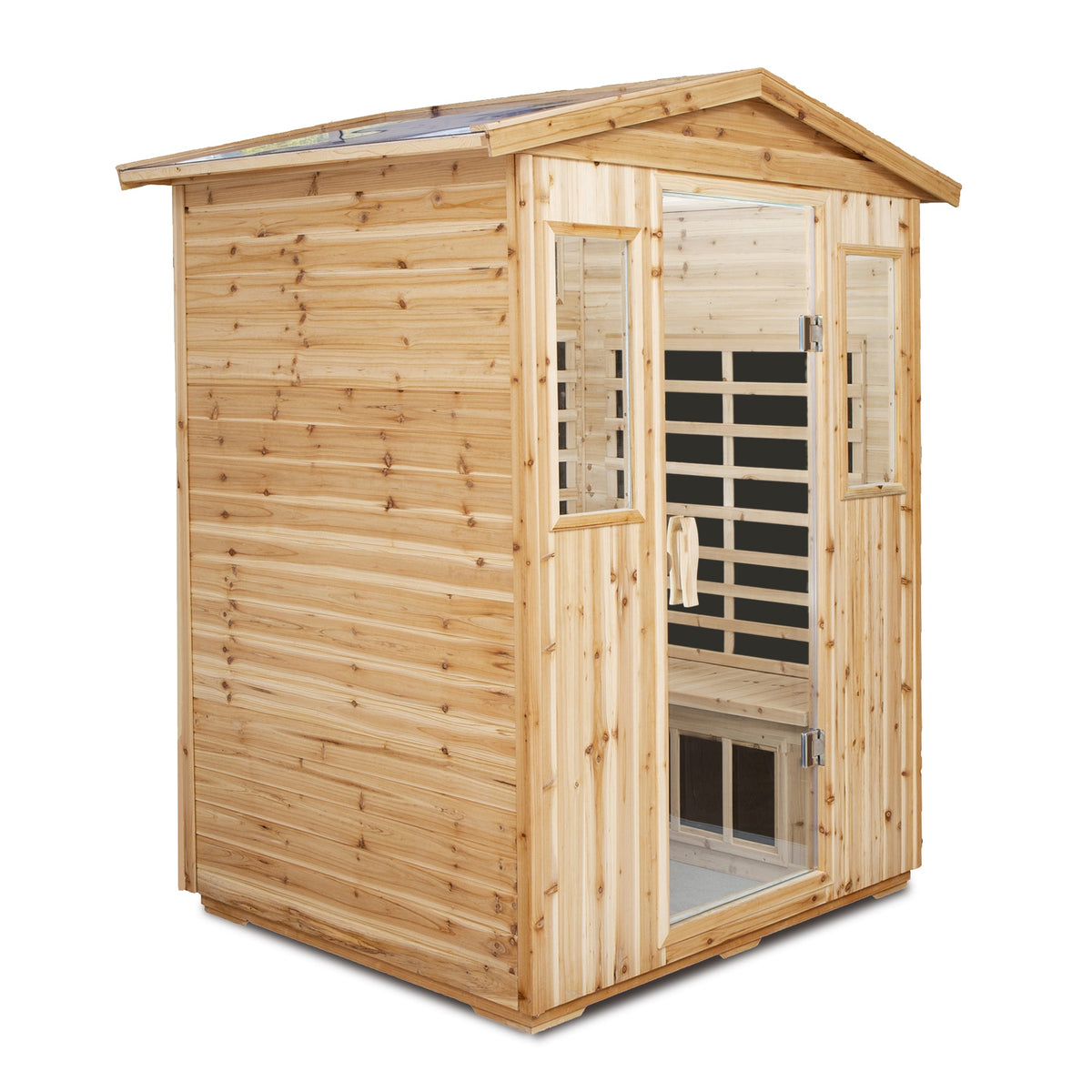 4-Person Far-Infrared Outdoor Sauna Room | Old Fir
