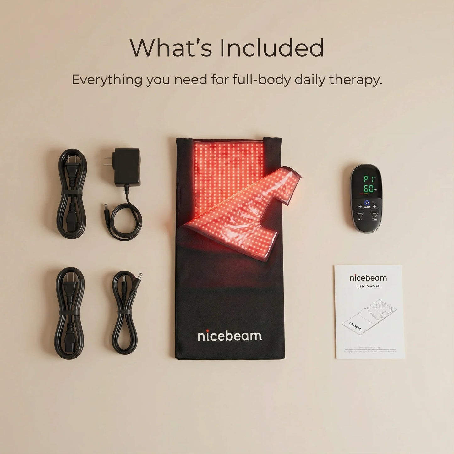 Nicebeam Full Body Red Light Therapy Bag