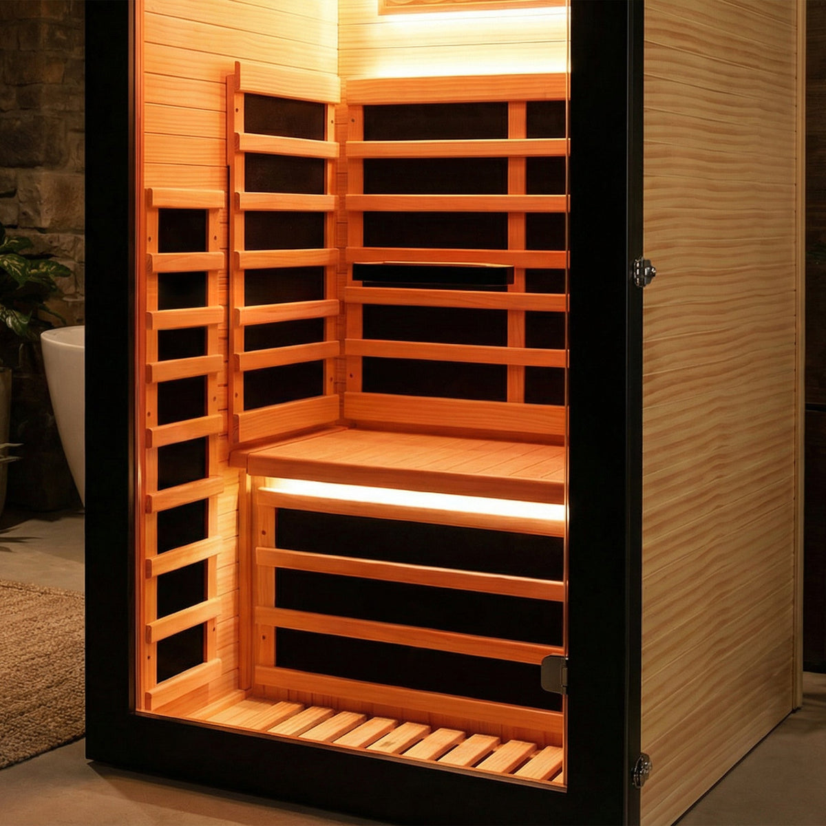 Chilean Pine Single-Person Sauna Cabin