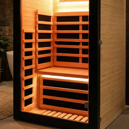 Chilean Pine Single-Person Sauna Cabin