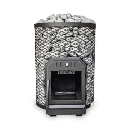 Cozy Heat O Wood-Burning Sauna Stove with Sauna Stones