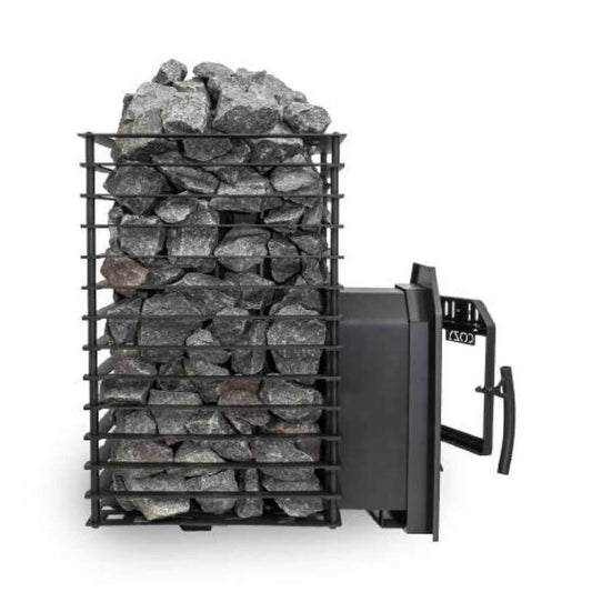 Cozy Heat Quattro Thru-Wall Wood-Fired Sauna Stove with Stones