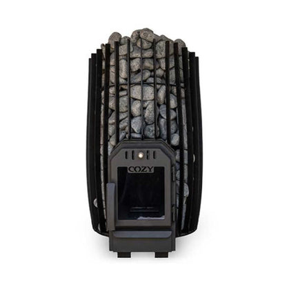 Cozy Heat SW Through-Wall Wood-Burning Sauna Stove with Stones