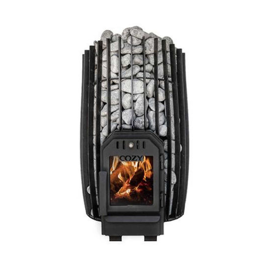 Cozy Heat SW Through-Wall Wood-Burning Sauna Stove with Stones