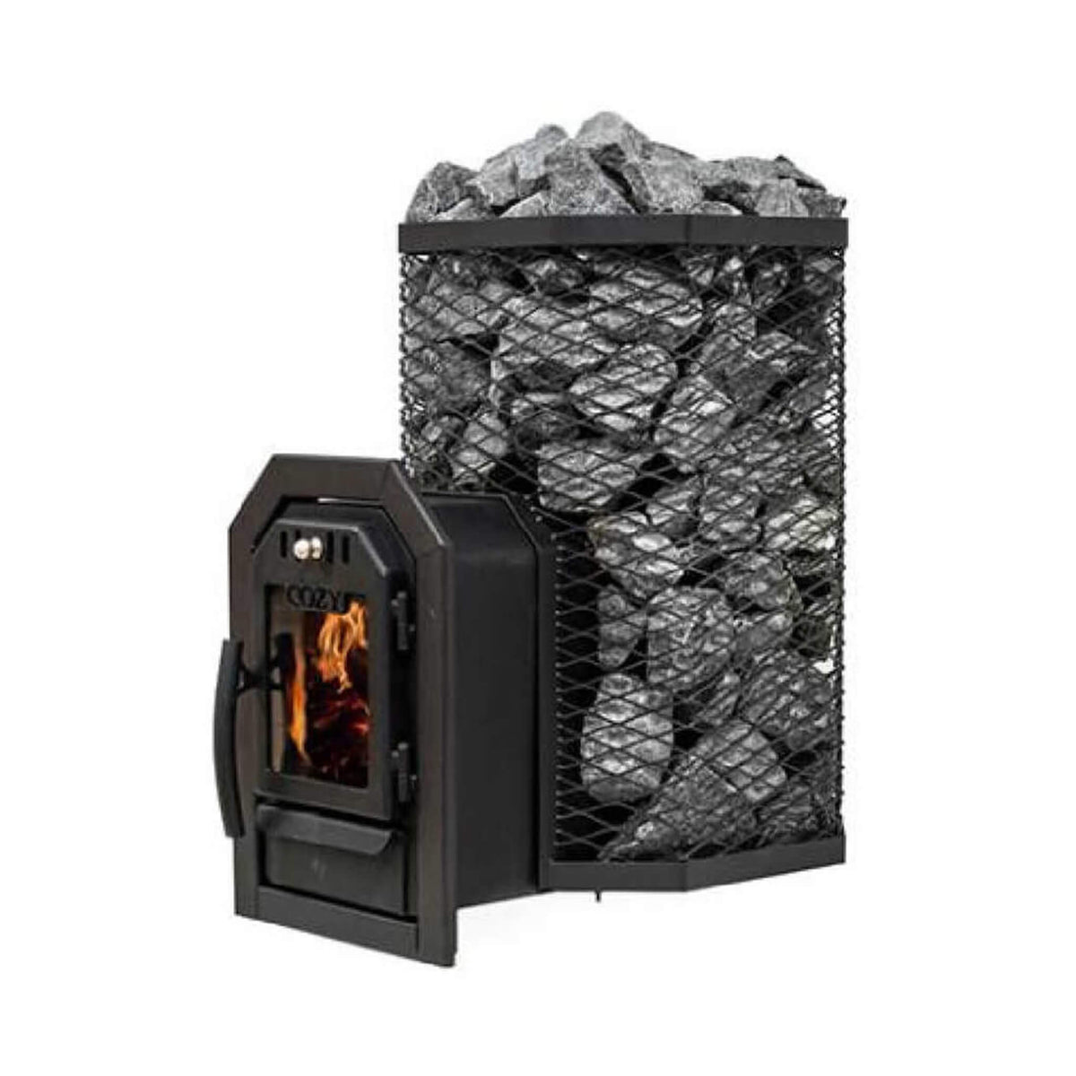 Cozy Heat Thru-Wall Wood-Fired Sauna Heater Stove