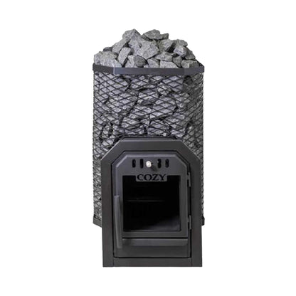Cozy Heat Thru-Wall Wood-Fired Sauna Heater Stove