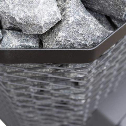 Cozy Heat Floor-Mount Wood-Burning Sauna Stove with Chimney Kit and Stones