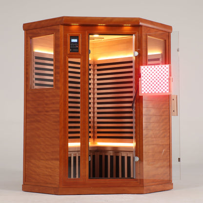 Two-Person Far Infrared Corner Sauna