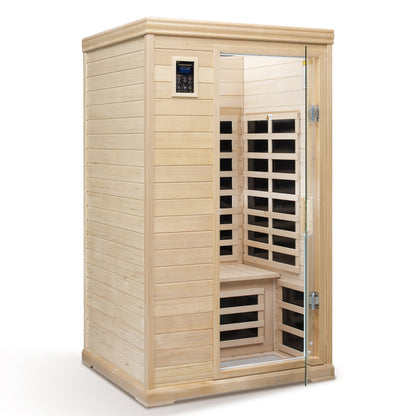 Two-Person Far-Infrared Hemlock Indoor Sauna Room