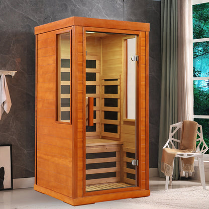 Home Dry Infrared Sauna with Bluetooth and LED Lighting
