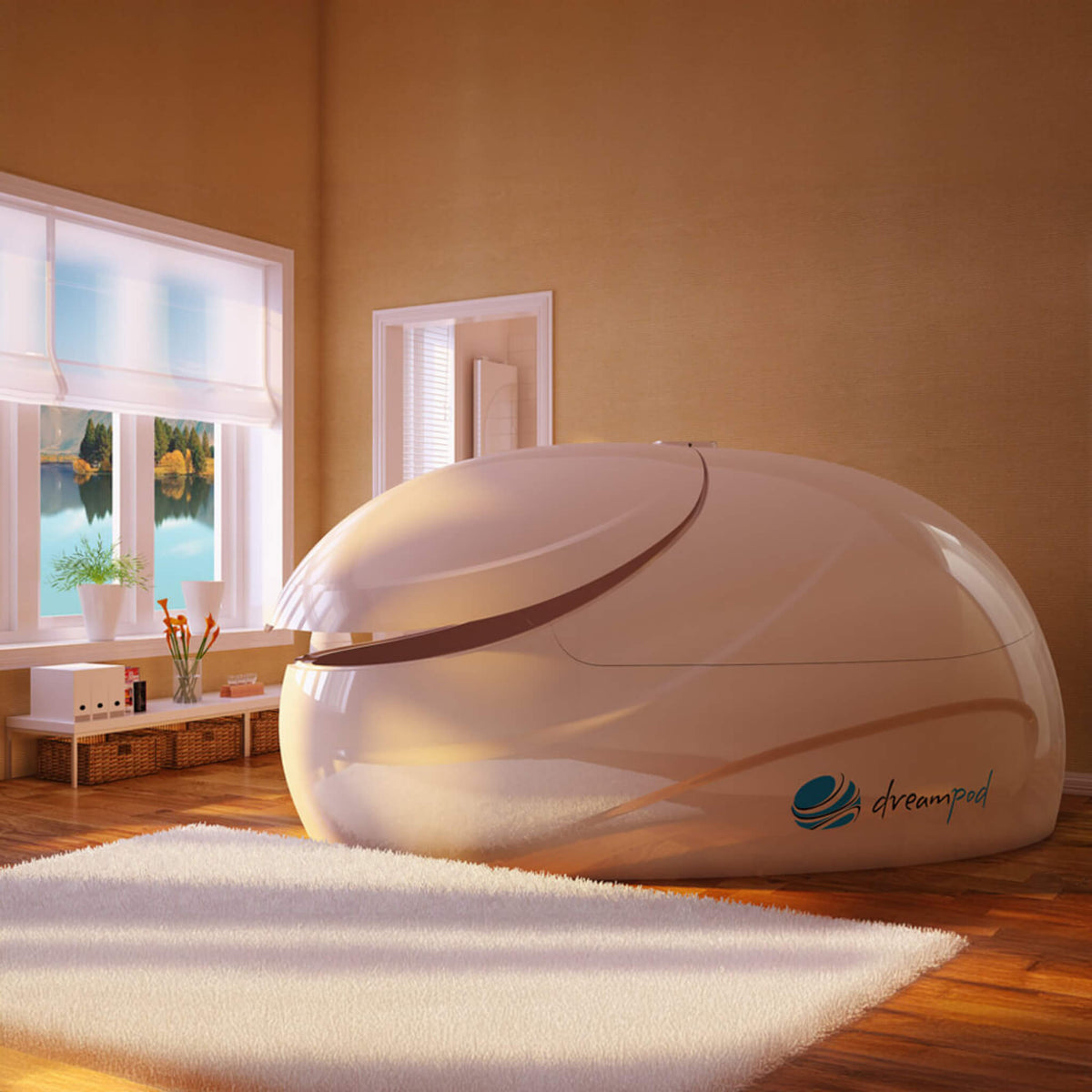 Dreampod V2 Commercial Home Flotation Sensory Isolation Tank Pod Spa [DPFP201WPE] (SAK93817)