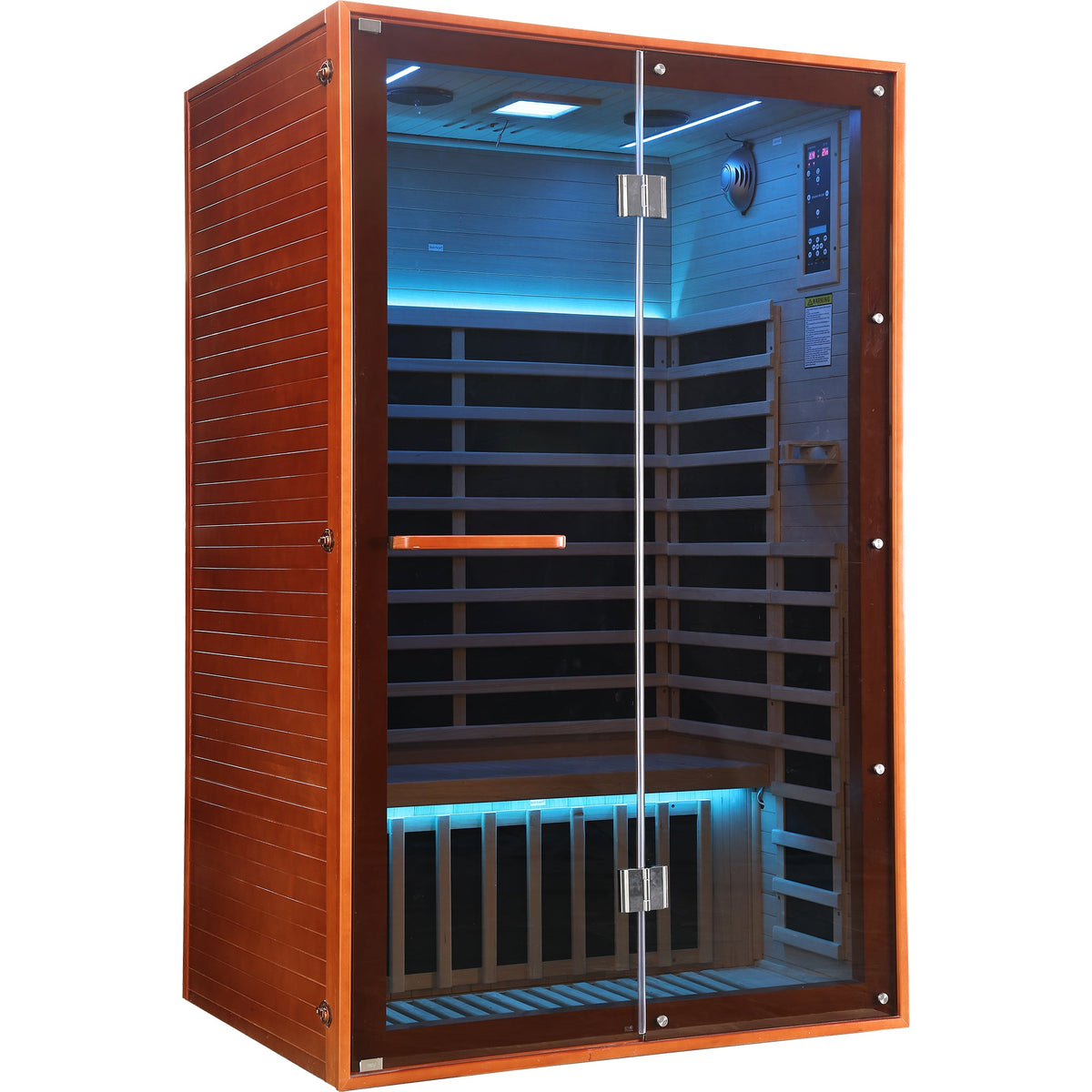 2-Person Home Infrared Sauna | Canadian Hemlock Wood | Carbon Heating Panels