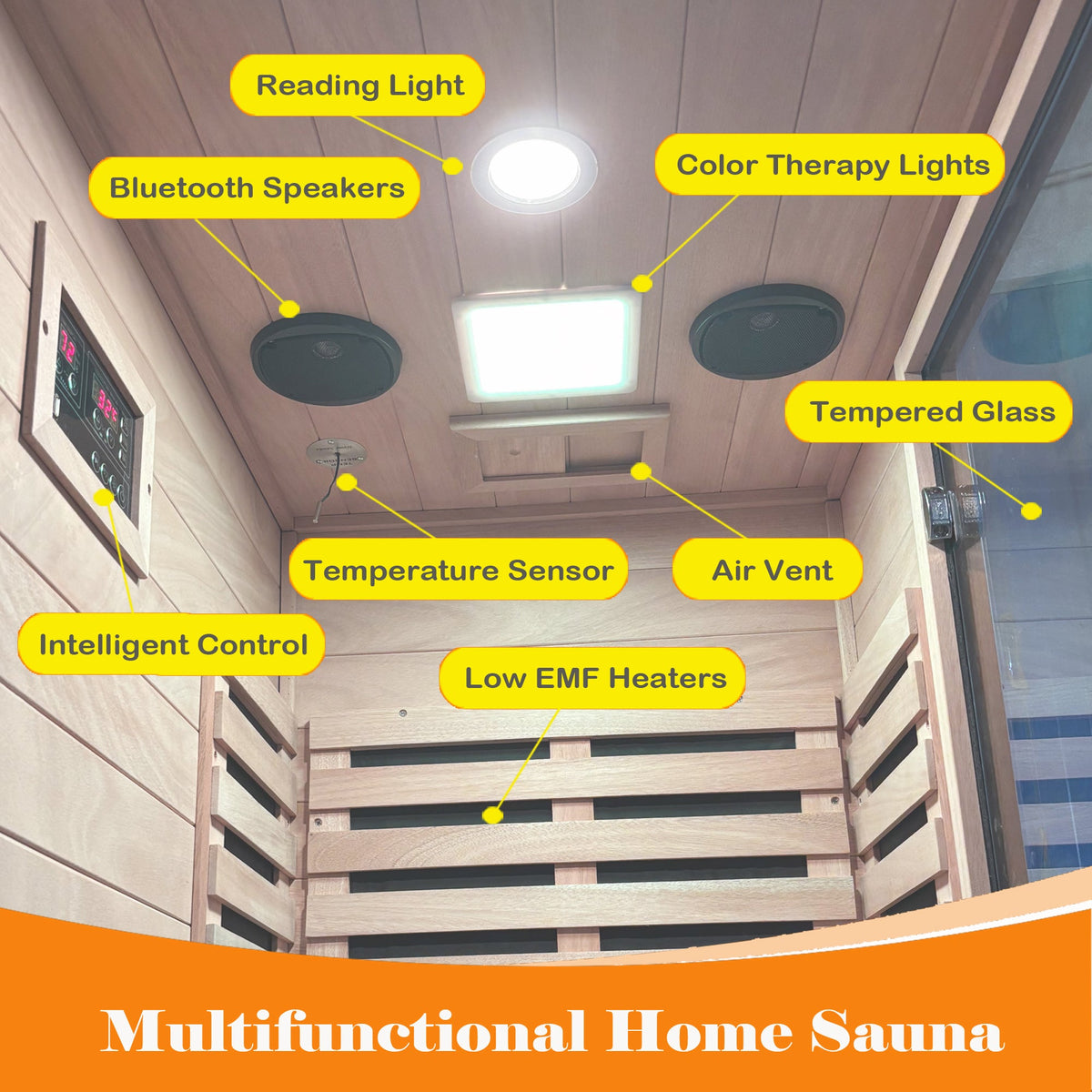 1-Person Far Infrared Home Sauna