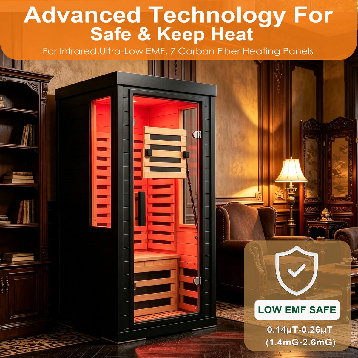 One- to Two-Person Far Infrared Sauna