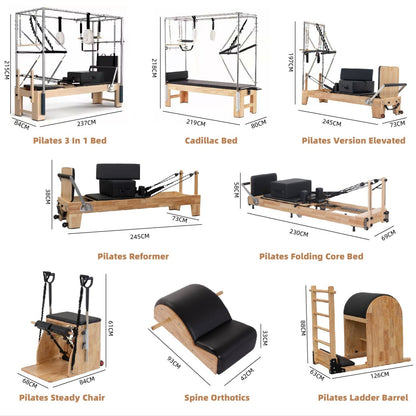 MedEq DCF-01 Folding Wooden Pilates Reformer
