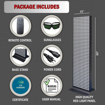 Full-Body Dual-Chip Red Light Therapy Panel