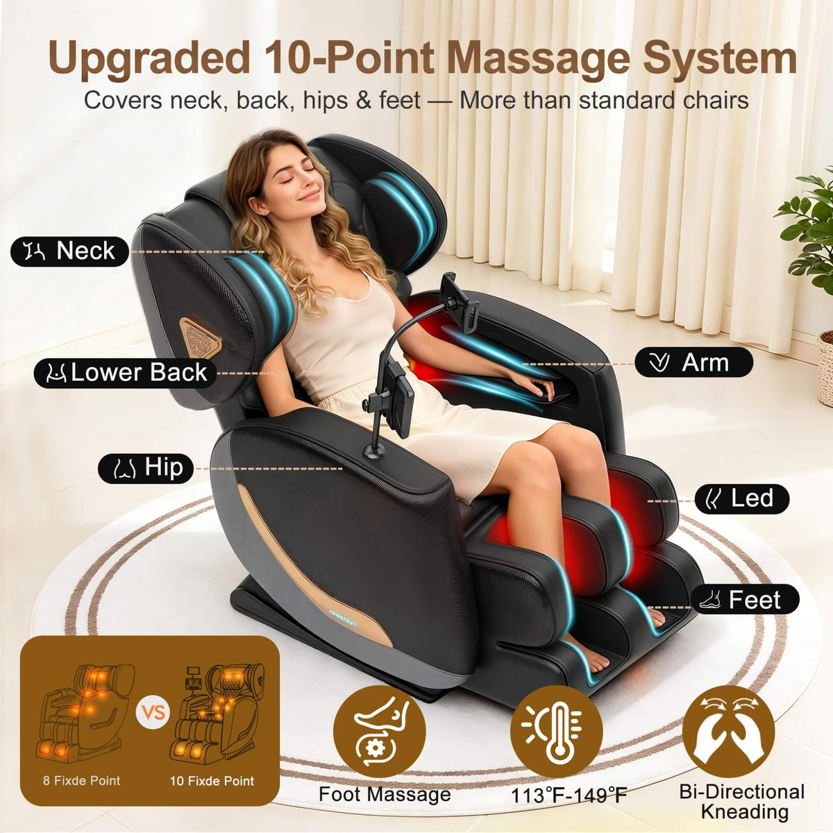 Halo Full-Body Zero-Gravity Heated Massage Chair