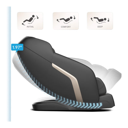 Pulse Zero-Gravity SL-Track Heated Massage Chair with Bluetooth