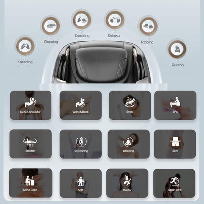 Pulse Zero-Gravity SL-Track Heated Massage Chair with Bluetooth