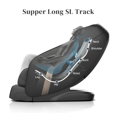 Pulse Zero-Gravity SL-Track Heated Massage Chair with Bluetooth
