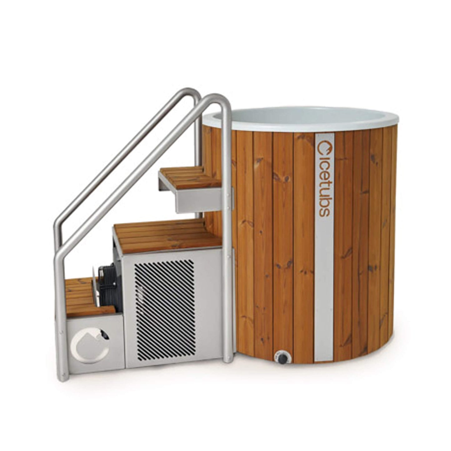 Icetubs IceBarrel XL Thermowood And Fiberglass Cold Plunge Immersion Tub (SAK35418)