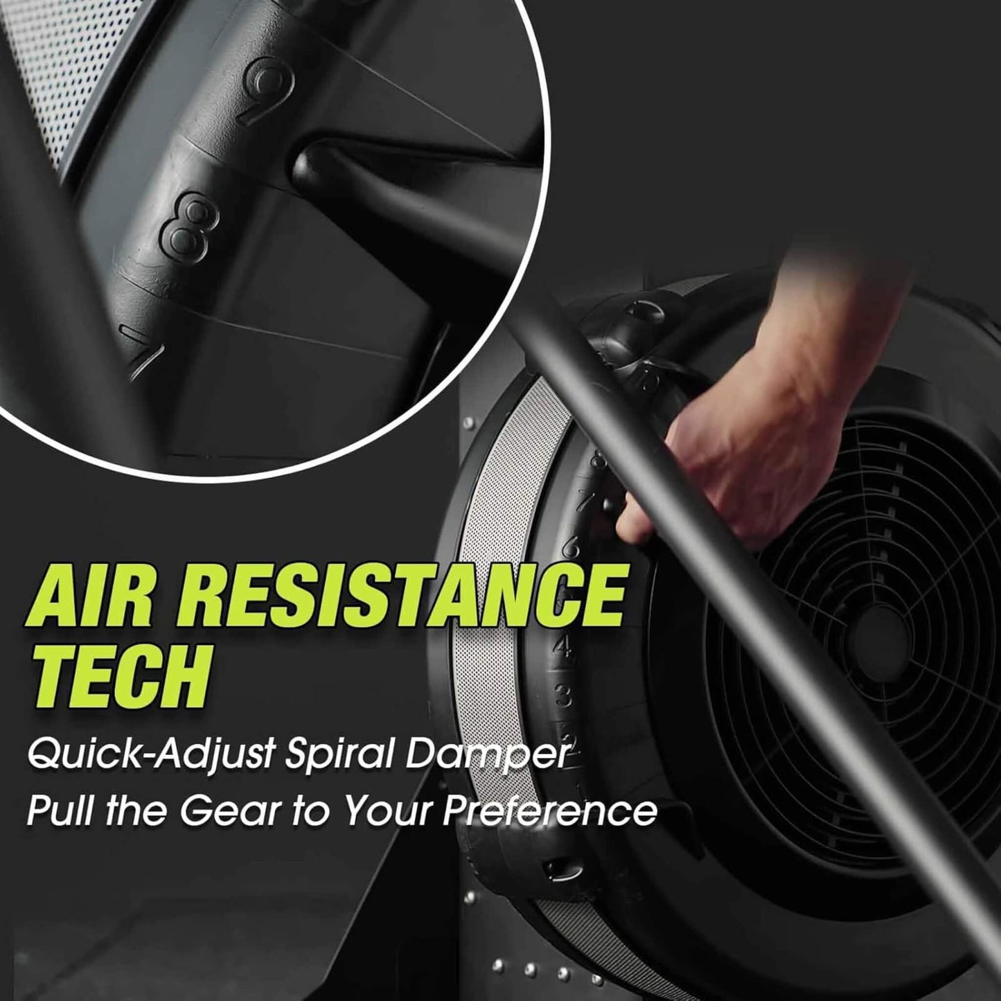 Rovix Indoor Ski Glider Training Machine – 10-Level Resistance | LED Monitor | Wall or Bracket Mount