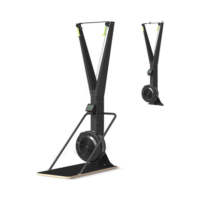 Rovix Indoor Ski Glider Training Machine – 10-Level Resistance | LED Monitor | Wall or Bracket Mount