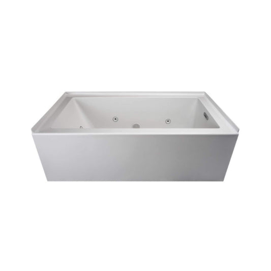 Jacuzzi Linea 60-Inch Acrylic Whirlpool Bathtub with Air & Water Therapy System