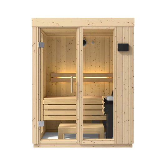 Kohler C1 Indoor Sauna Kit – Scandinavian Spruce, 2–5 Person (SAK60418)