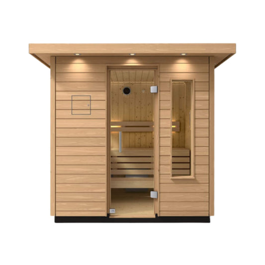 Kohler C2 Outdoor Sauna Kit | Douglas Fir | Scandinavian Spruce Interior | Up To 6 People