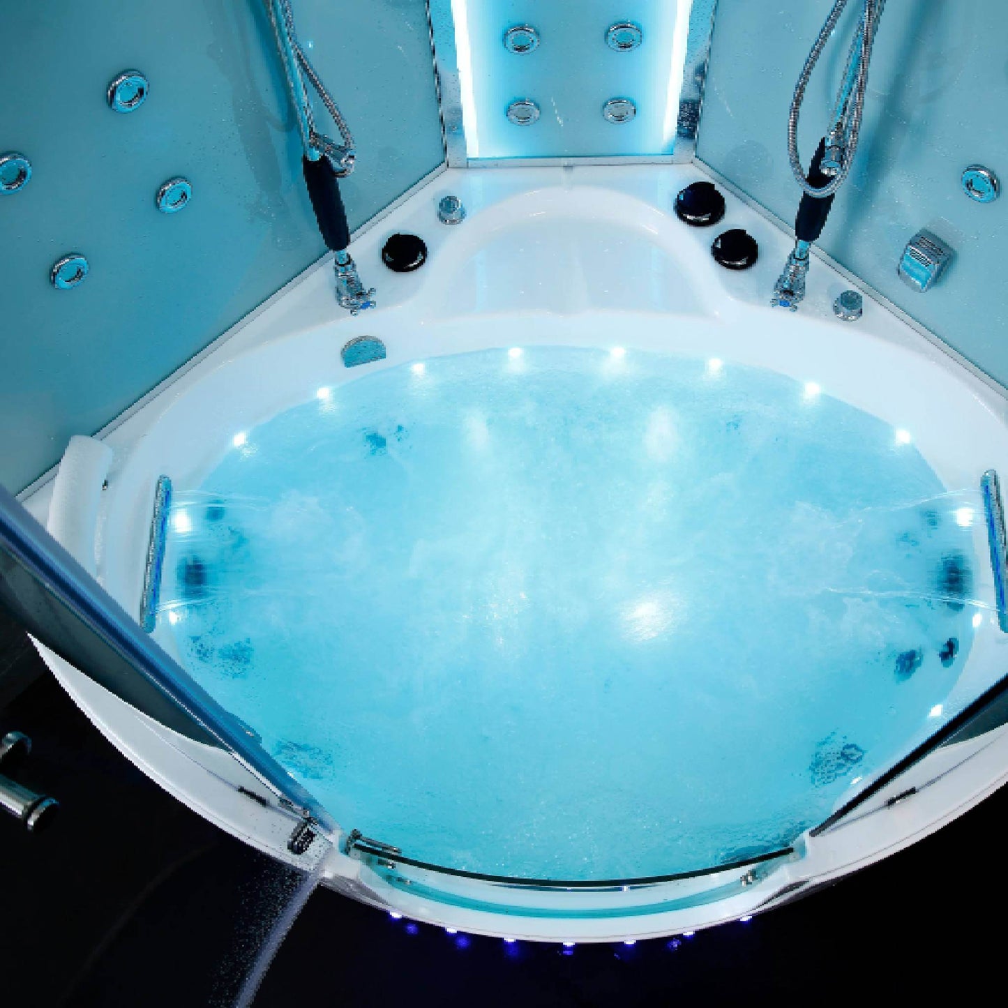 Maya Bath Platinum Comfort Steam Shower With Whirlpool Bathtub [2025 Edition] (SAK93561)